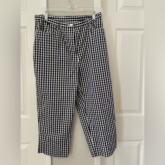 Vibtage Ralph Lauren Black and White Checkered Chinos - Picture 1 of 8